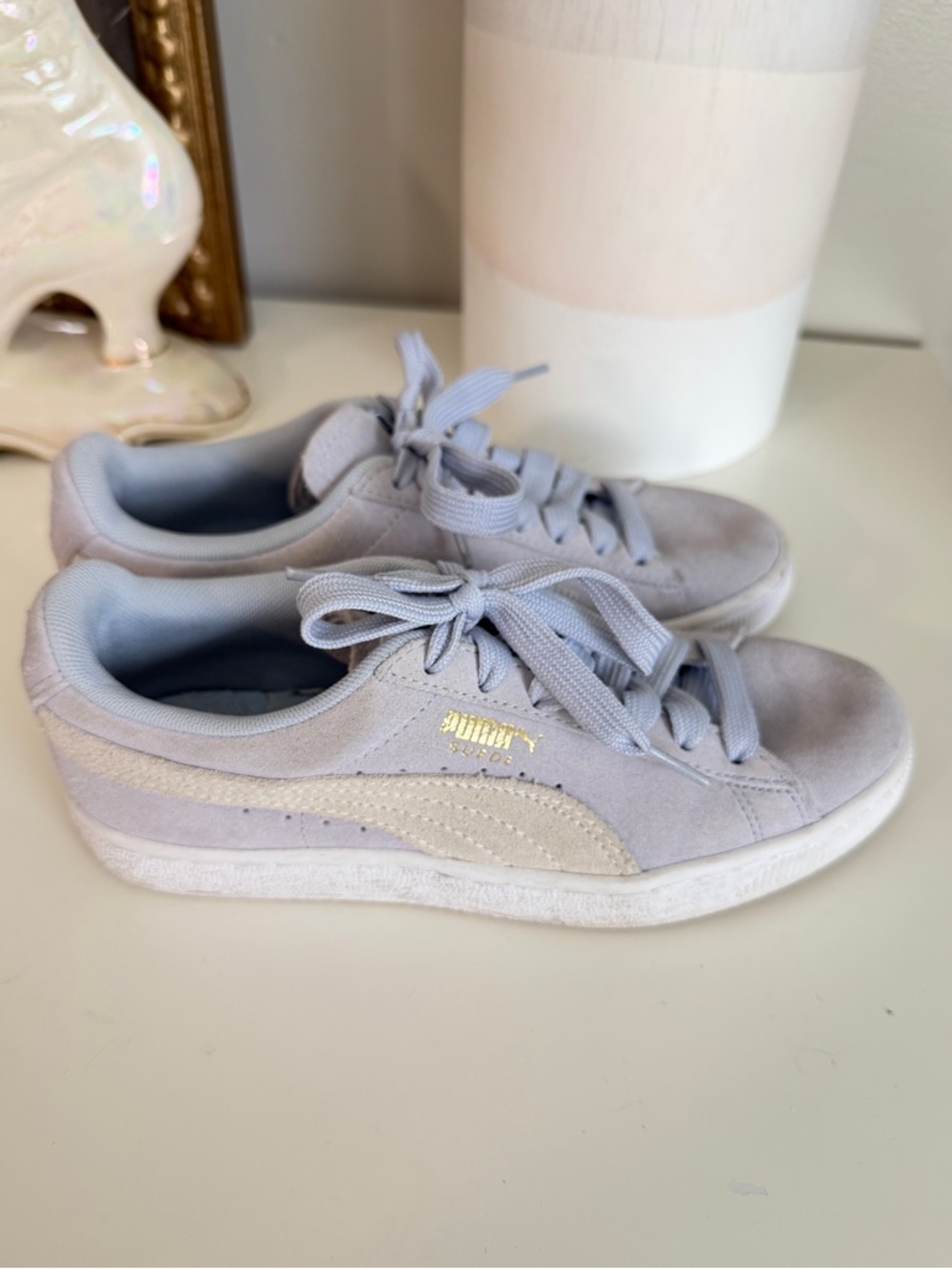 PUMA SUEDE - VIOLET/BLUE - SIZE 6